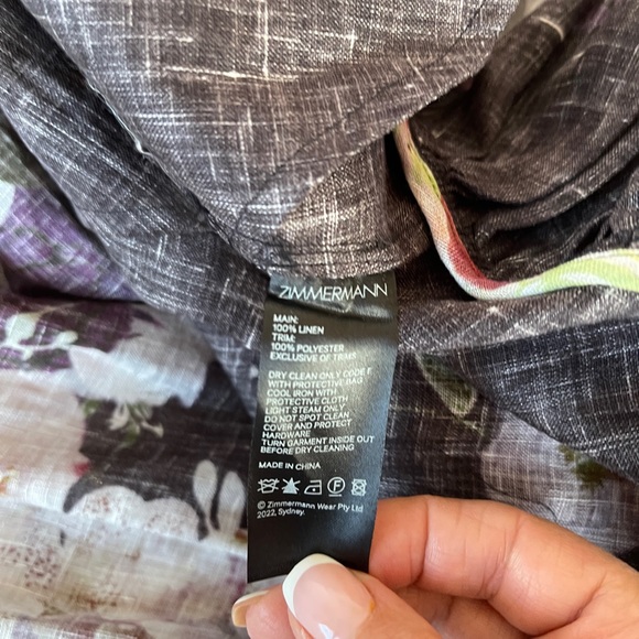 ZIMMERMAN DRESS
The Dancer Tie Neck Mini Black Garden Floral - Picture 7 of 12